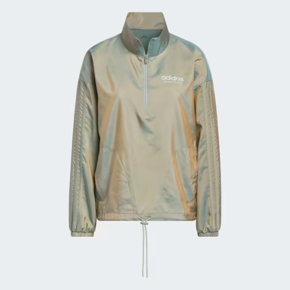 NWOT Adidas Shimmering Gold Windbreaker
